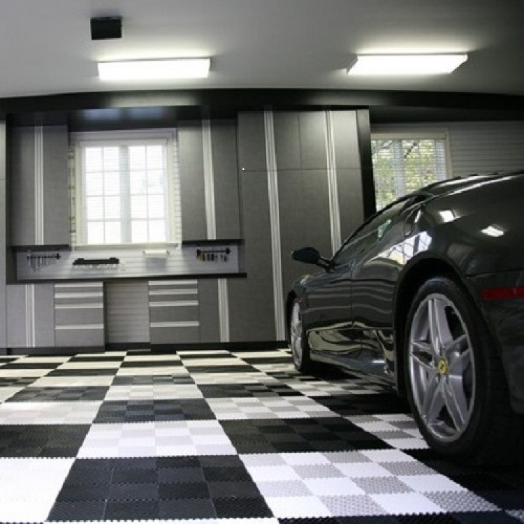 Koninklijke familie periode Effectief Garagevloerverf of toch liever een kunststoftegel leggen│ kliktegels bekent  van de auto- en motorsport│los legbaar en verhuisbaar│BoFloor