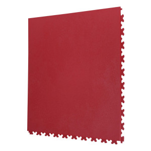 Garagevloer pvc kliktegel 7 mm donkerrood